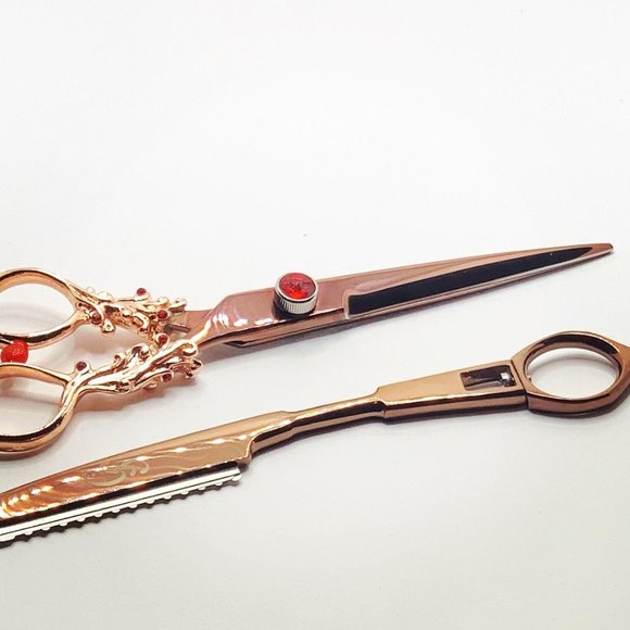 Barber Cutting Scissor and Thinning Razor - Picture 3 of 5